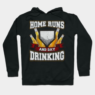 Home Runs And Day Drinking Baseball Sports Hoodie